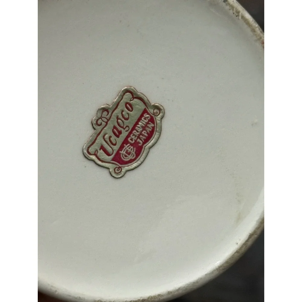 Vintage Ucagco Ceramics Japan Vinegar Cruet Stopper Hand Painted MCM Woman